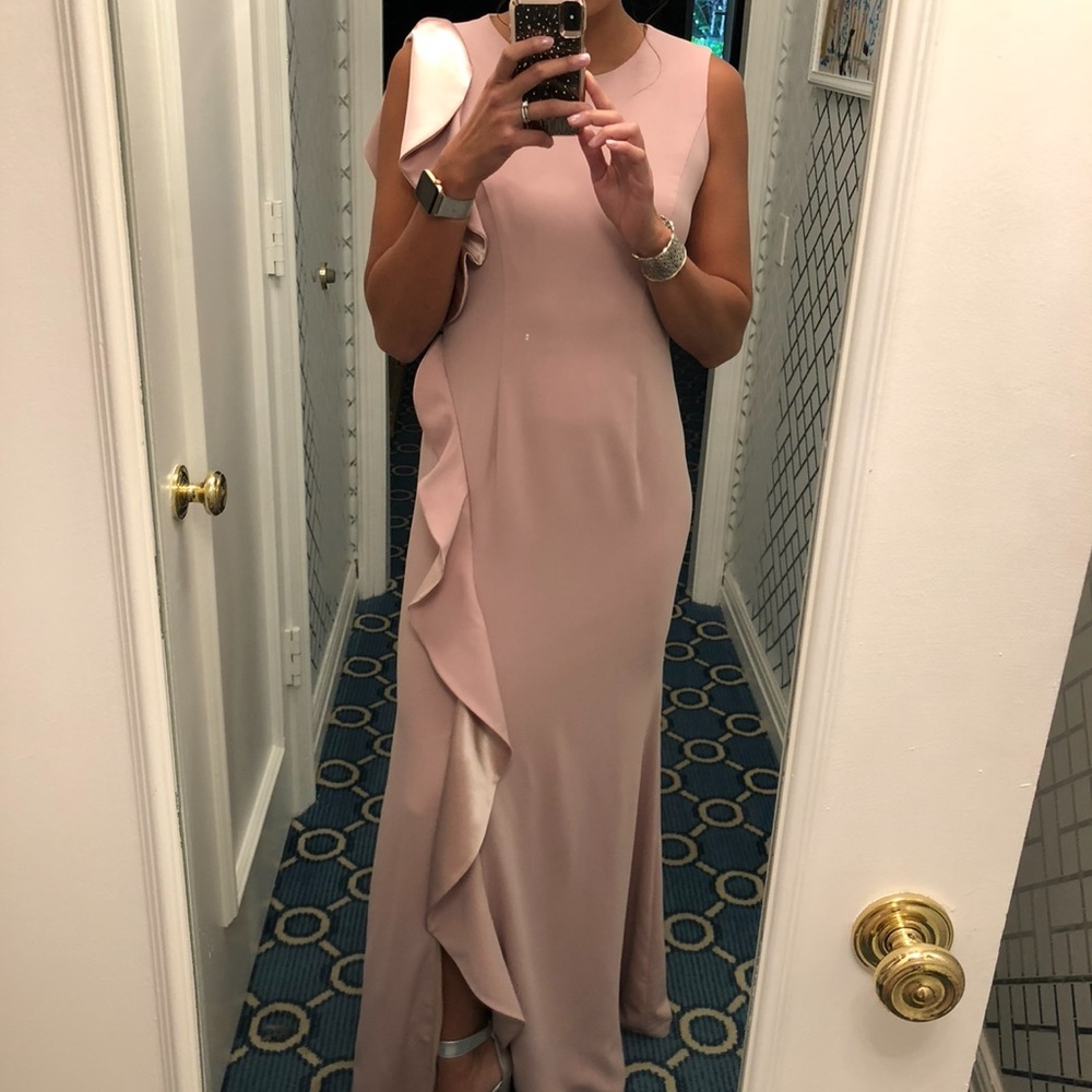 Blush Pink formal gown - Carmen Marc Valvo Sz 6